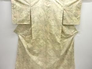 未使用品　花唐草模様織出し西陣お召着物